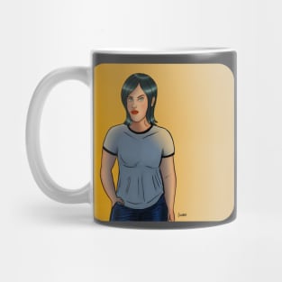 Girl in a T-Shirt Mug